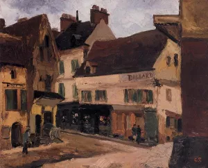 A Square in La Roche-Guyon by Camille Pissarro Art