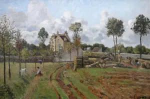 Allee du Tour Du Jongleur by Camille Pissarro - Hand-Painted Oil Painting Reproduction