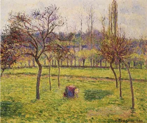 Apple Trees in a Field by Camille Pissarro - Hand-Painted Oil Painting Reproduction