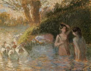 Bathing Goose Maidens by Art