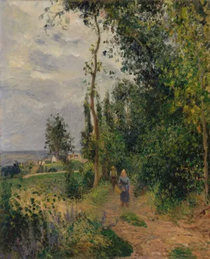 Cote des Grouettes, near Pontoise by Camille Pissarro - Hand-Painted Oil Painting Reproduction