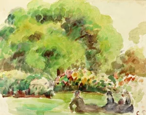 Figures in the Countryside by Art