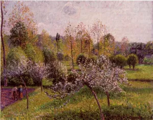Flowering Apple Trees, Eragny by Camille Pissarro Art