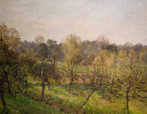 Forest in Evening by Camille Pissarro Art