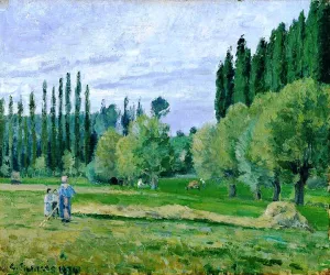 Haymaking by Camille Pissarro Art