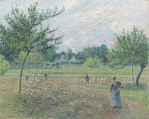 Haymaking at Eragny by Camille Pissarro - Hand-Painted Oil Painting Reproduction