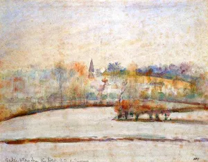 Hoarfrost II by Camille Pissarro - Hand-Painted Oil Painting Reproduction
