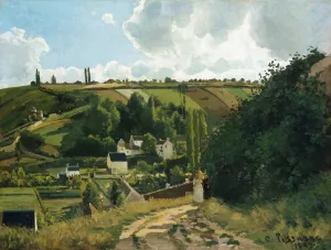 Jalais Hill, Pontoise by Camille Pissarro - Hand-Painted Oil Painting Reproduction