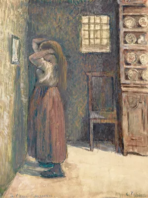 Jeune Paysanne Se Coiffant by Art