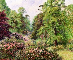 Kew Gardens, Alley of Rhododendrons by Camille Pissarro Art