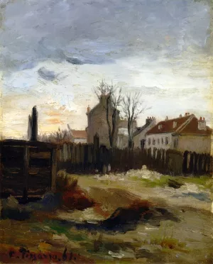 La Butte - Montmartre by Camille Pissarro - Hand-Painted Oil Painting Reproduction