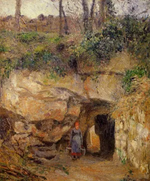 La Carrier a l'Hermitage, Pontoise by Camille Pissarro - Hand-Painted Oil Painting Reproduction