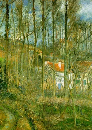La Cote des Boeufs, the Hermitage by Camille Pissarro - Hand-Painted Oil Painting Reproduction