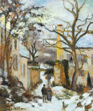 La Maison Rondest Sous La Neige, Pontoise Or Chemin De L'hermitage, Pontoise, Sous La Neige by Art