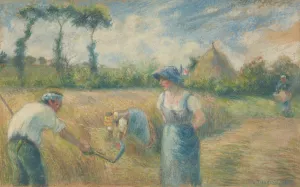 La Recolte by Camille Pissarro - Hand-Painted Oil Painting Reproduction