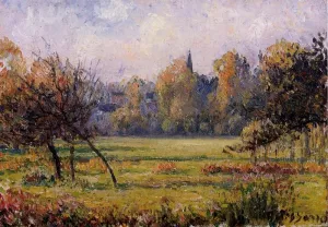 Landscape at Bazincourt by Camille Pissarro - Hand-Painted Oil Painting Reproduction