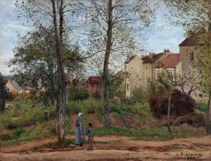 Landscape at Louveciennes by Camille Pissarro Art