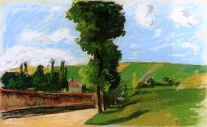 main product photo of Landscape at Pontoise painting by Camille Pissarro