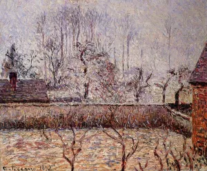 Landscape, Frost and Fog, Eragny by Camille Pissarro Art