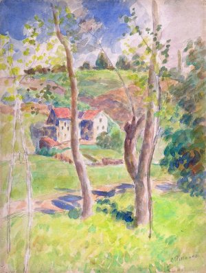 main product photo of Landscape painting by Camille Pissarro