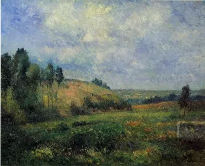 Landscape, Near Pontoise by Camille Pissarro - Hand-Painted Oil Painting Reproduction