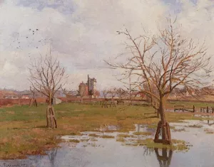Landscape with Flooded Fields by Art