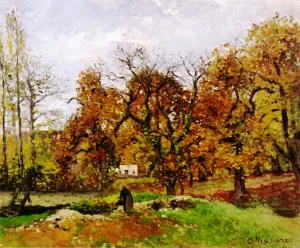 Le Ru de Montbuisson, Louveciennes by Camille Pissarro - Hand-Painted Oil Painting Reproduction