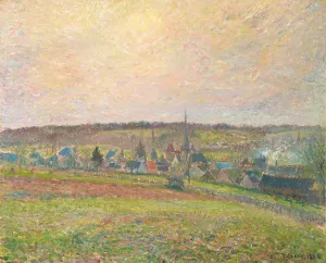 Le Village d'eragny by Camille Pissarro - Hand-Painted Oil Painting Reproduction