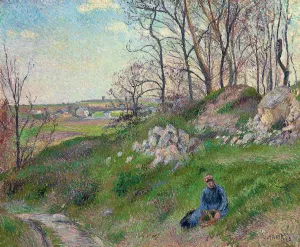 Les carrieres du Chou, Pontoise by Camille Pissarro - Hand-Painted Oil Painting Reproduction