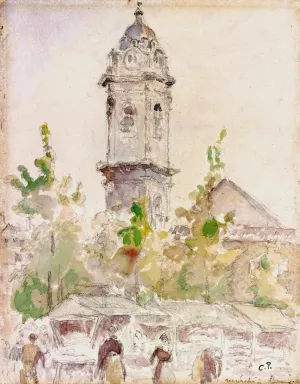 Marche by Camille Pissarro - Hand-Painted Oil Painting Reproduction