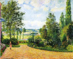 Mirbeau's Garden, the Terrace by Camille Pissarro - Hand-Painted Oil Painting Reproduction