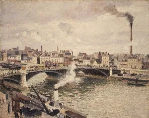 Morning, An Overcast Day, Rouen by Camille Pissarro Art