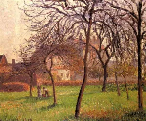 Mother Lucien's Field at Eragny by Camille Pissarro - Hand-Painted Oil Painting Reproduction