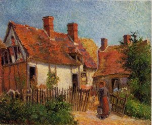 Old Houses at Eragny by Art