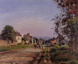 Outskirts of Louveciennes by Camille Pissarro - Hand-Painted Oil Painting Reproduction