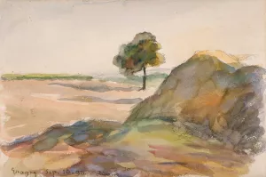 Paysage by Camille Pissarro - Hand-Painted Oil Painting Reproduction