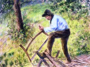 Pere Melon Sawing Wood II by Art