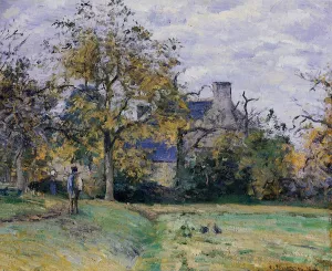 Piette's Home on Montfoucault by Camille Pissarro - Hand-Painted Oil Painting Reproduction