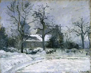 Piette's House at Montfoucault by Camille Pissarro - Hand-Painted Oil Painting Reproduction