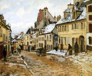 Pontoise, the Road to Gisors in Winter by Art