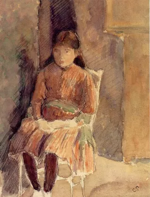 Portrait of Jeanne, the Artist's Daughter by Camille Pissarro - Hand-Painted Oil Painting Reproduction
