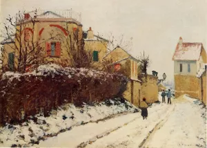 Rue de la Citadelle, Pontoise by Camille Pissarro - Hand-Painted Oil Painting Reproduction