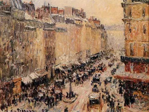 Rue Saint-Lazar under Snow by Art