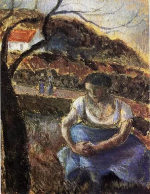 Seated Peasant Woman II by Art