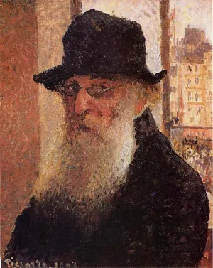Self Portrait by Camille Pissarro - Hand-Painted Oil Painting Reproduction