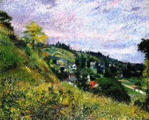 Sente et coteaux d'Auvers by Camille Pissarro - Hand-Painted Oil Painting Reproduction