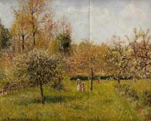 Spring at Eragny by Camille Pissarro - Hand-Painted Oil Painting Reproduction