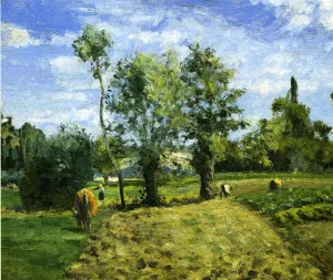Spring Morning, Pontoise by Camille Pissarro - Hand-Painted Oil Painting Reproduction