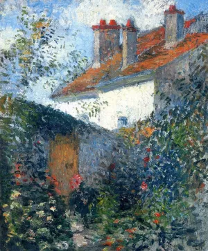 Study at Pontoise by Camille Pissarro - Hand-Painted Oil Painting Reproduction