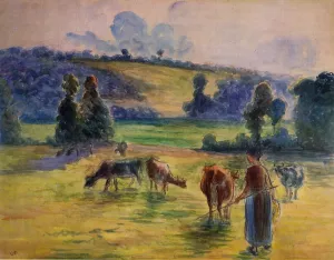 Study for 'Cowherd at Eragny' by Art